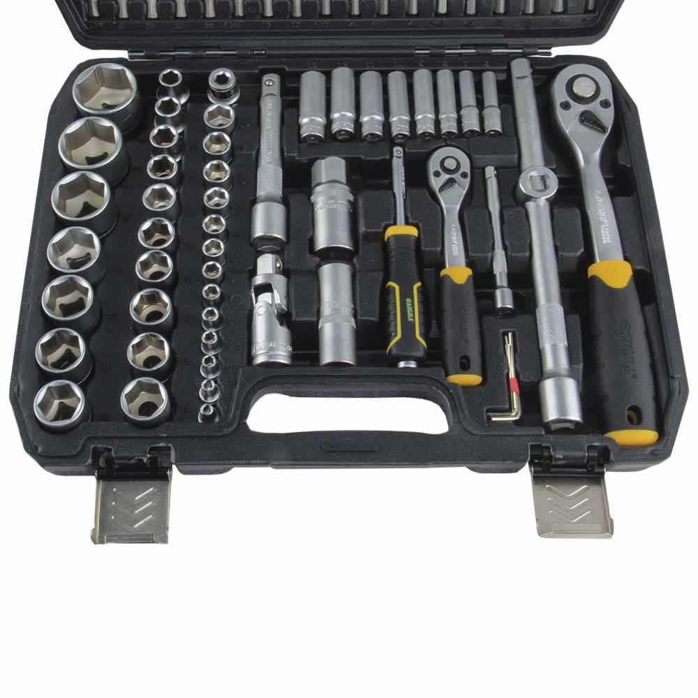 Набір насадок торцевих і біт 1/4", 1/2" 110шт CrV mid SIGMA (6003771)