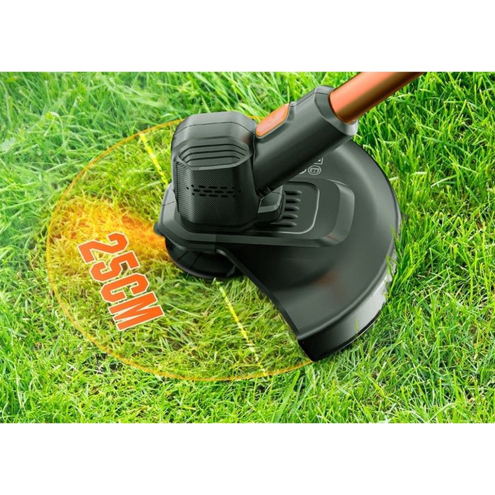 Акумуляторна газонокосарка тример Litheli, живлення від павербанку (УМБ Litheli Power Bank 10000 mAh