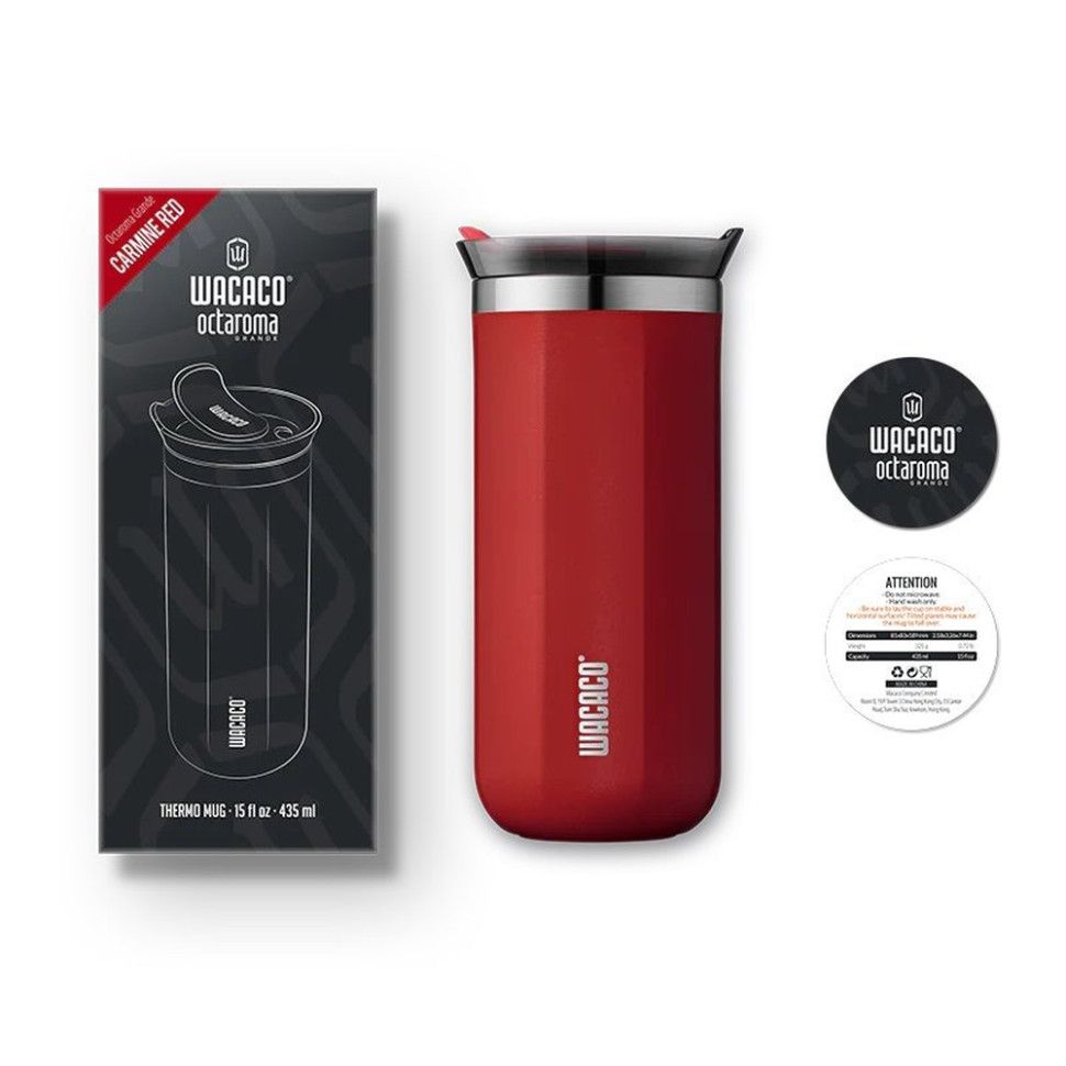 Термокружка Wacaco Octaroma Grande 435 мл, красный