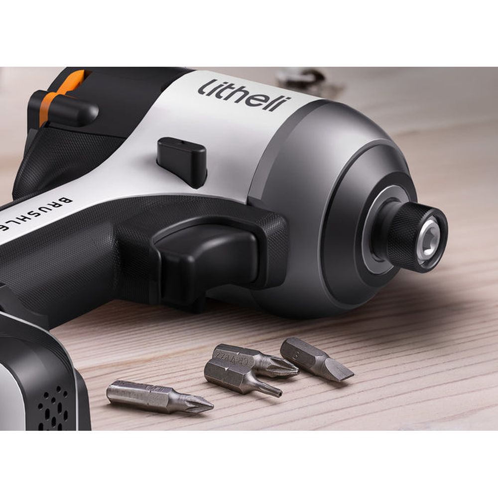 Акумуляторний ударний гвинтоверт Litheli безщітковий, живлення від павербанку (УМБ Litheli Power Ban