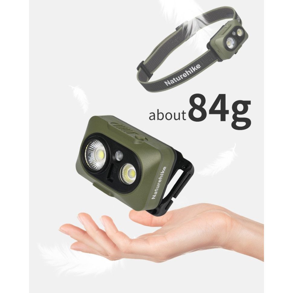 Ліхтар налобний Naturehike CNK2450ZM010, коричневий