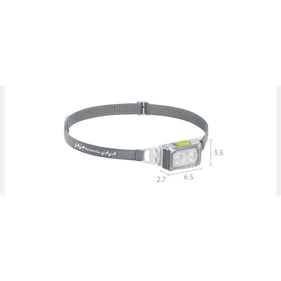 Ліхтар налобний Naturehike CNK2550ZM011, сірий