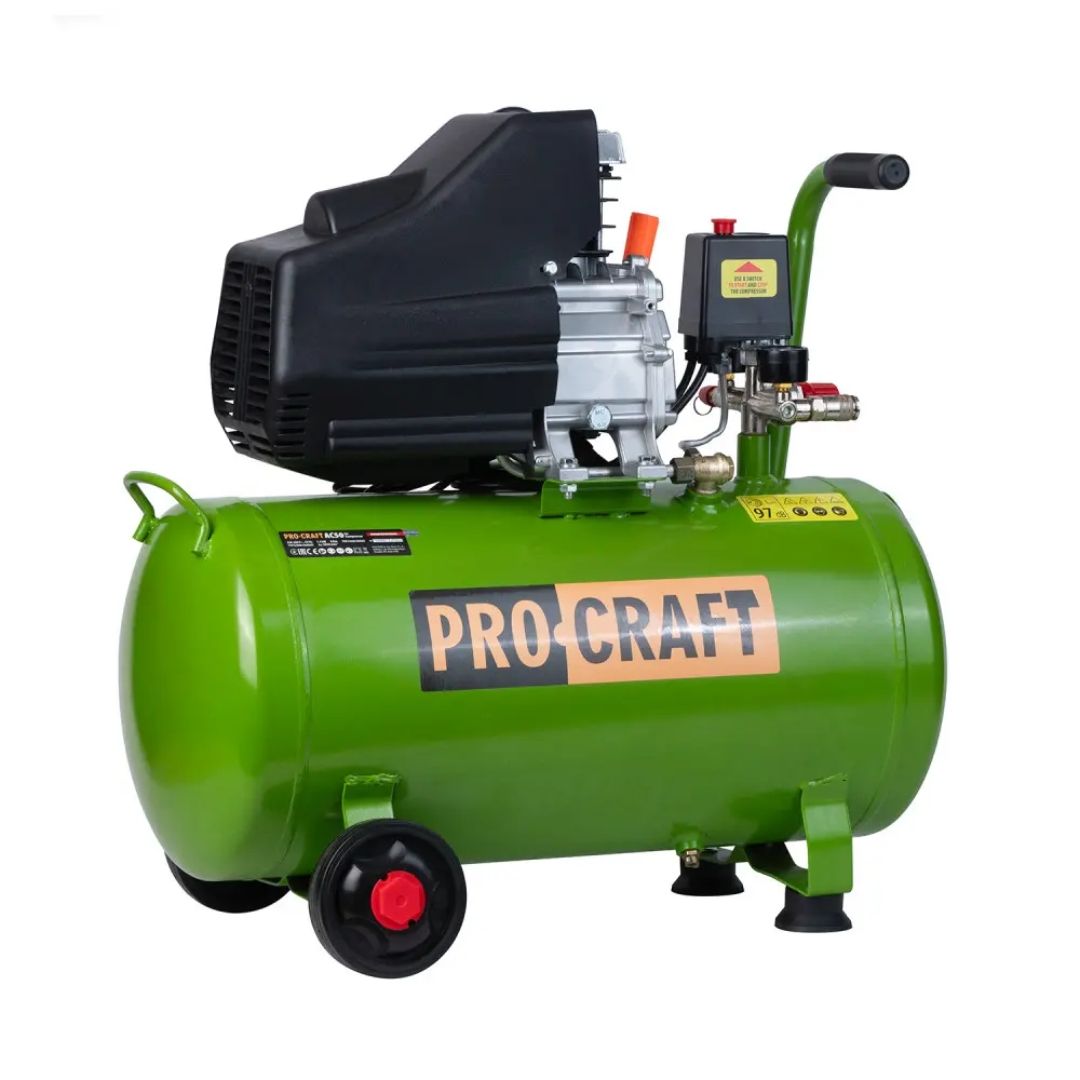 Набір Повітряний компресор Procraft AC50 Universal + Олива для компресора 1л