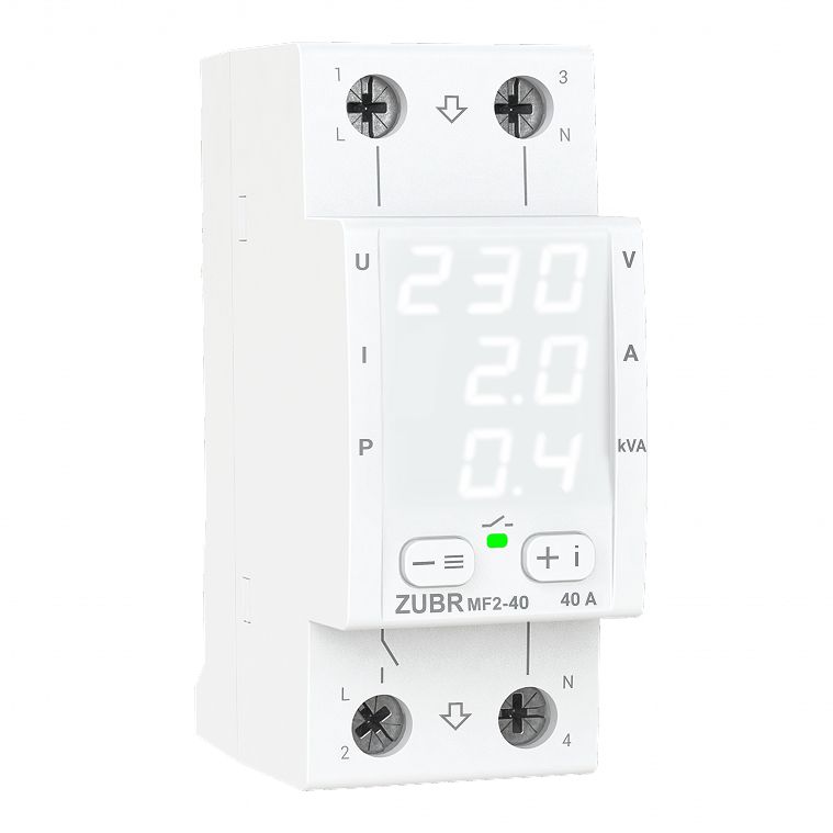 Мультифункціональне реле 1 фаза ZUBR MF2-40