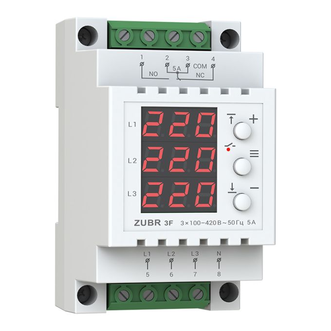 Реле напруги ZUBR 3F 3 фази