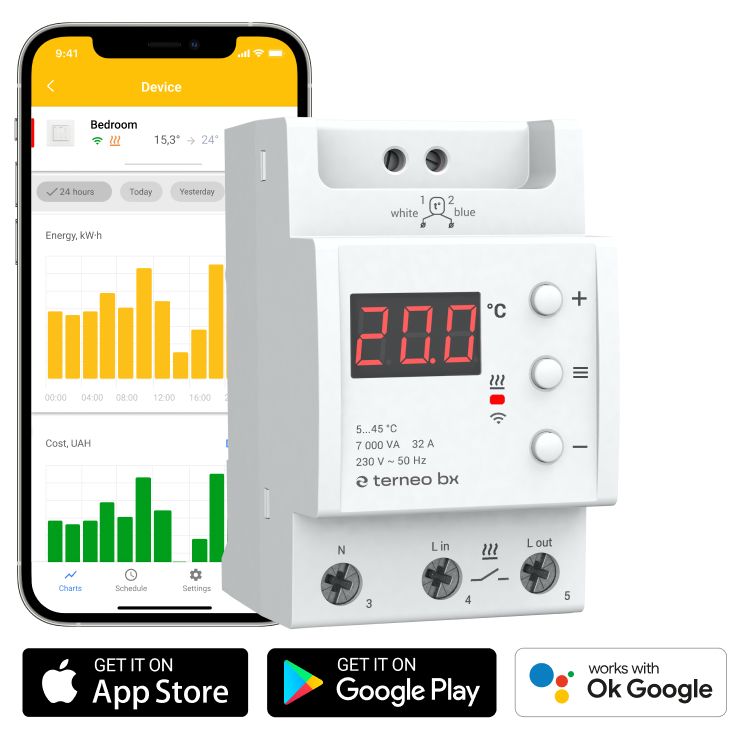 Терморегулятор terneo bx(wifi)