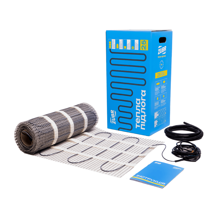 Нагрівальний двожильний мат ZUBR DC Mat 160 / 2 кв.м.