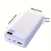 Power Bank 20000 мАг з LED-десплееєм, BYGP  22,5 Вт/PD18 Вт, білий