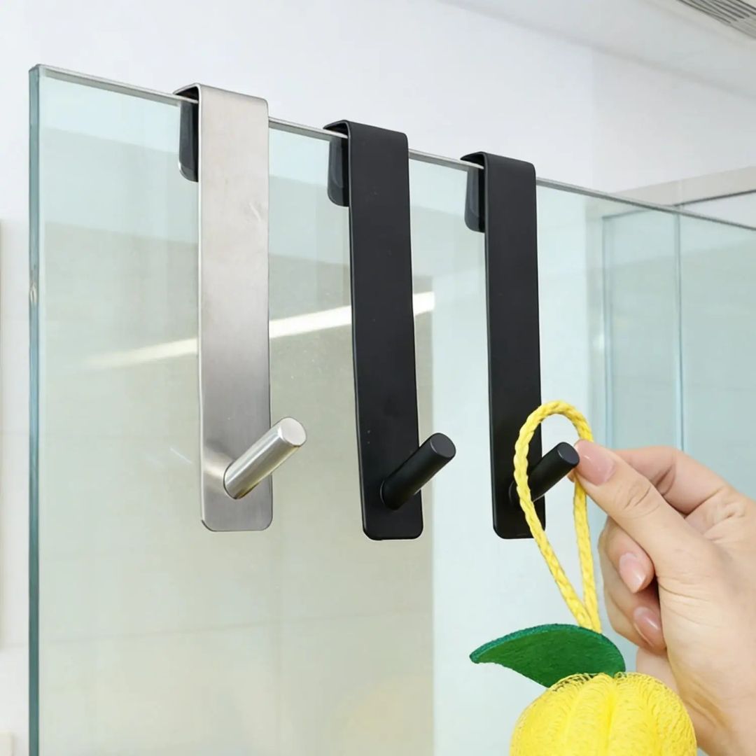 Настінний гачок S-подібної форми з нержавіючої сталі для ванної кімнати, душових дверей, для рушників