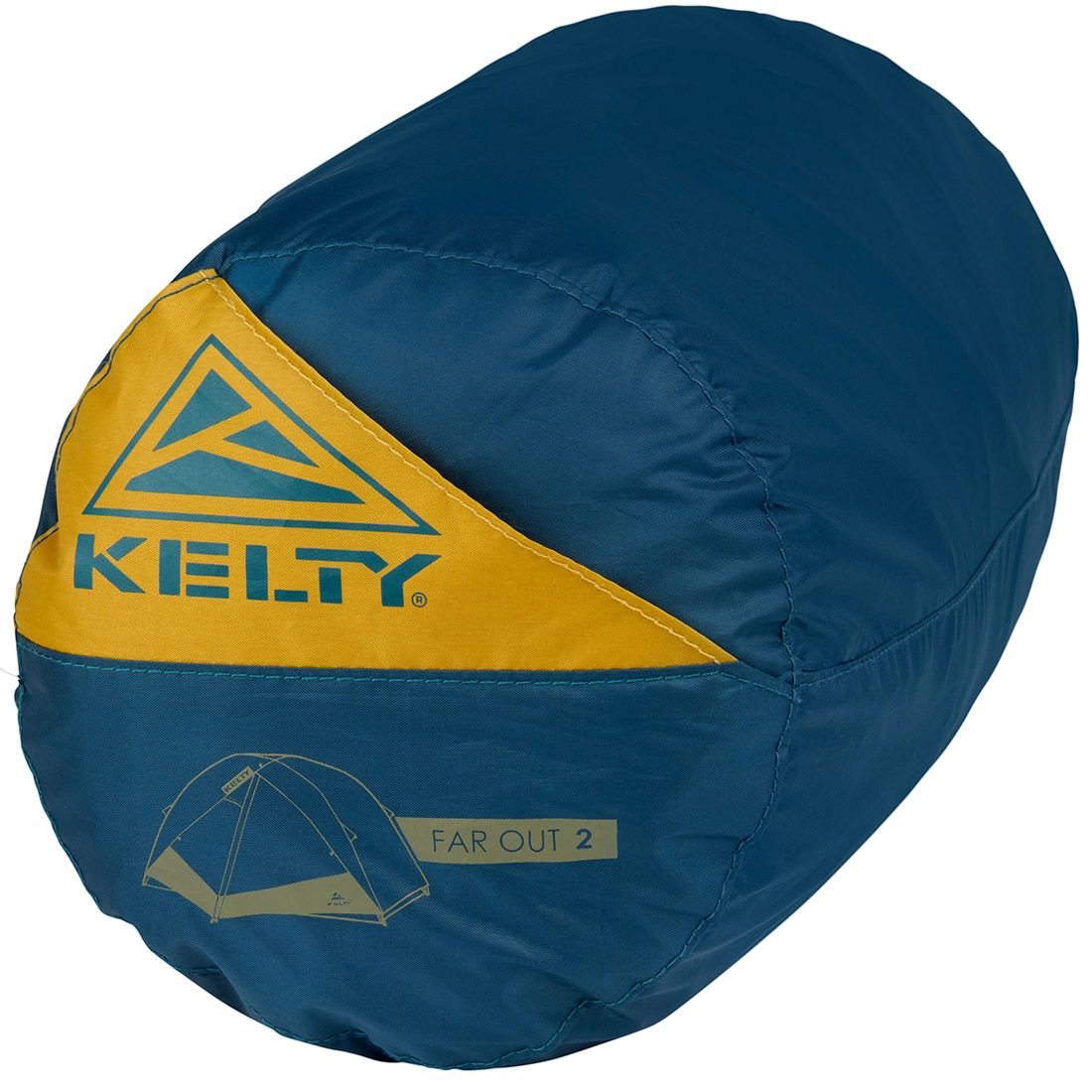 Легкий двомісний намет  Kelty Far Out 2 w/Footprint жовто-блакитний