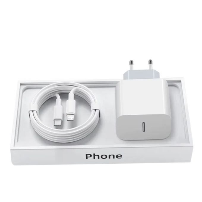 Комплект швидкої зарядки ля Apple iPhone / iPad, Зарядний пристрій 20W USB-C Power Adapter (Type-C)