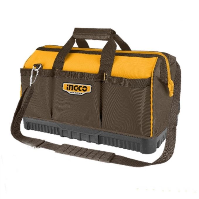 Сумка для инструментов 410х250х260 мм 16 карманов пластиковое дно INGCO INDUSTRIAL
