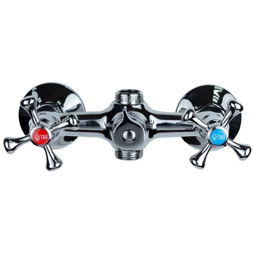 Змішувач VN 1/2" для ванни гусак прямий 350мм дивертор вбудований картріджний TAU VN-2C260C (9885210