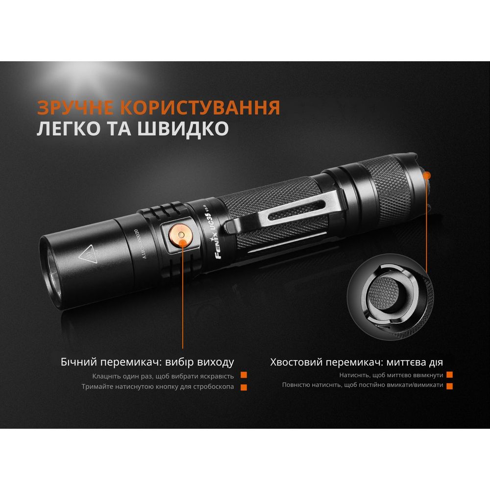 Фонарь ручной Fenix UC35 V20 CREE XP-L HI V3 фонарь ручной Fenix UC35 V20 CREE XP-L HI V3