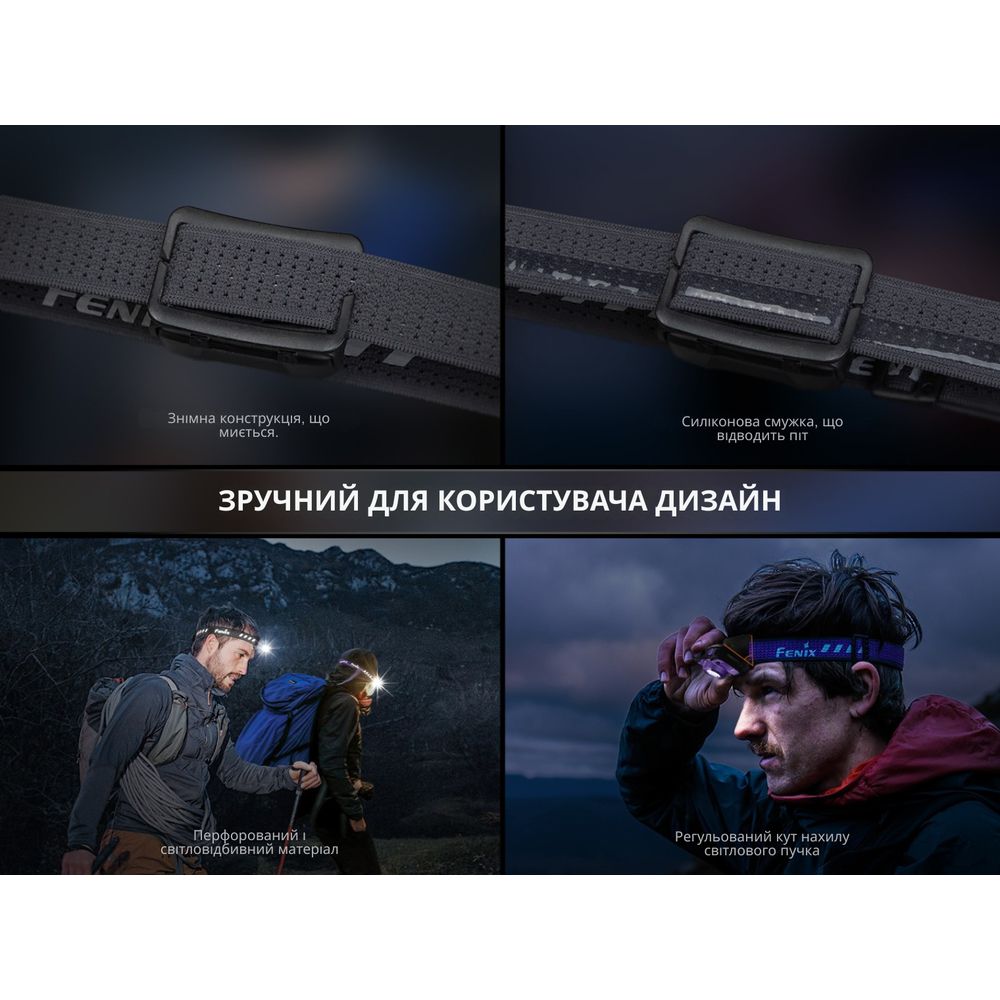 Фонарь налобный Fenix HL12R V2.0 серый Fenix HL12R V2.0 серый