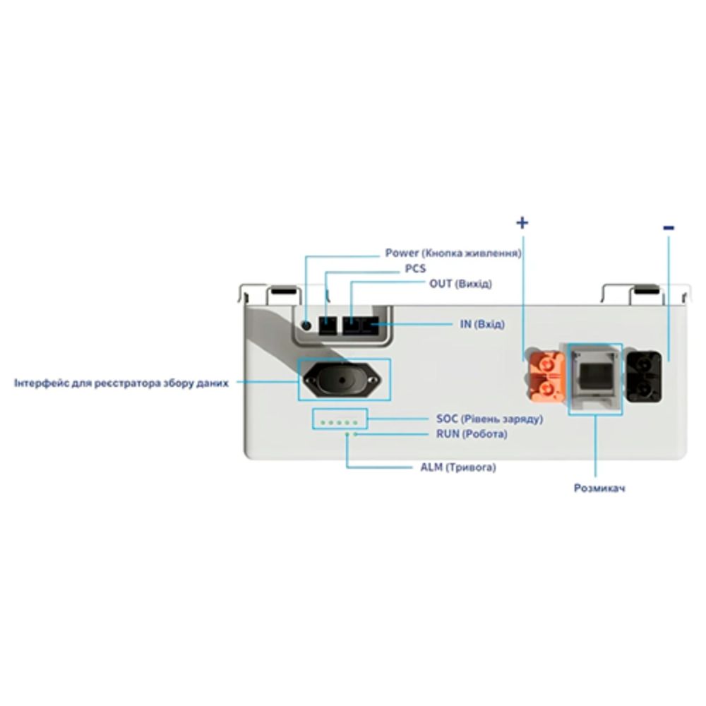 Акумулятор DEYE SE-F5 Pro-C LiFePO4 LV 51.2v 100Ah 5.12kwh