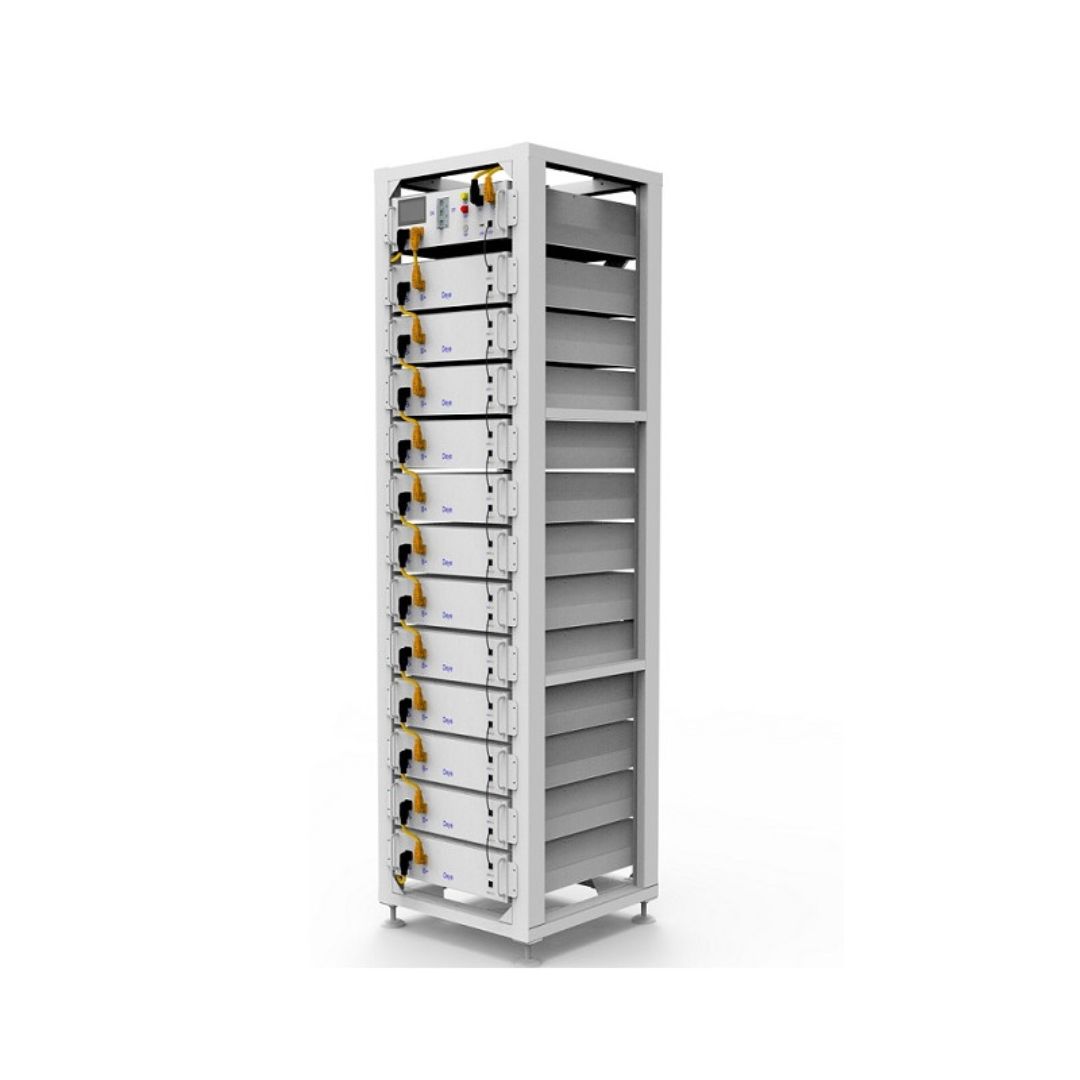 Стійка 19" Deye 3U-HRACK на 12 акумуляторних блоків та 1 блок керування кластером
