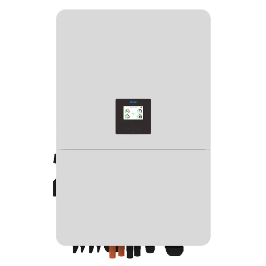 Гібридний трифазний інвертор Deye SUN-60K-SG02HP3-EU-EM6 (гібрид: 60 кВт/3ф, батарея HV, MPPT:6)