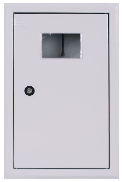 Корпус обліку металевий e.mbox.pro.w.f1.12 IP31 вбудований під 1ф лічильник, 12 модулів