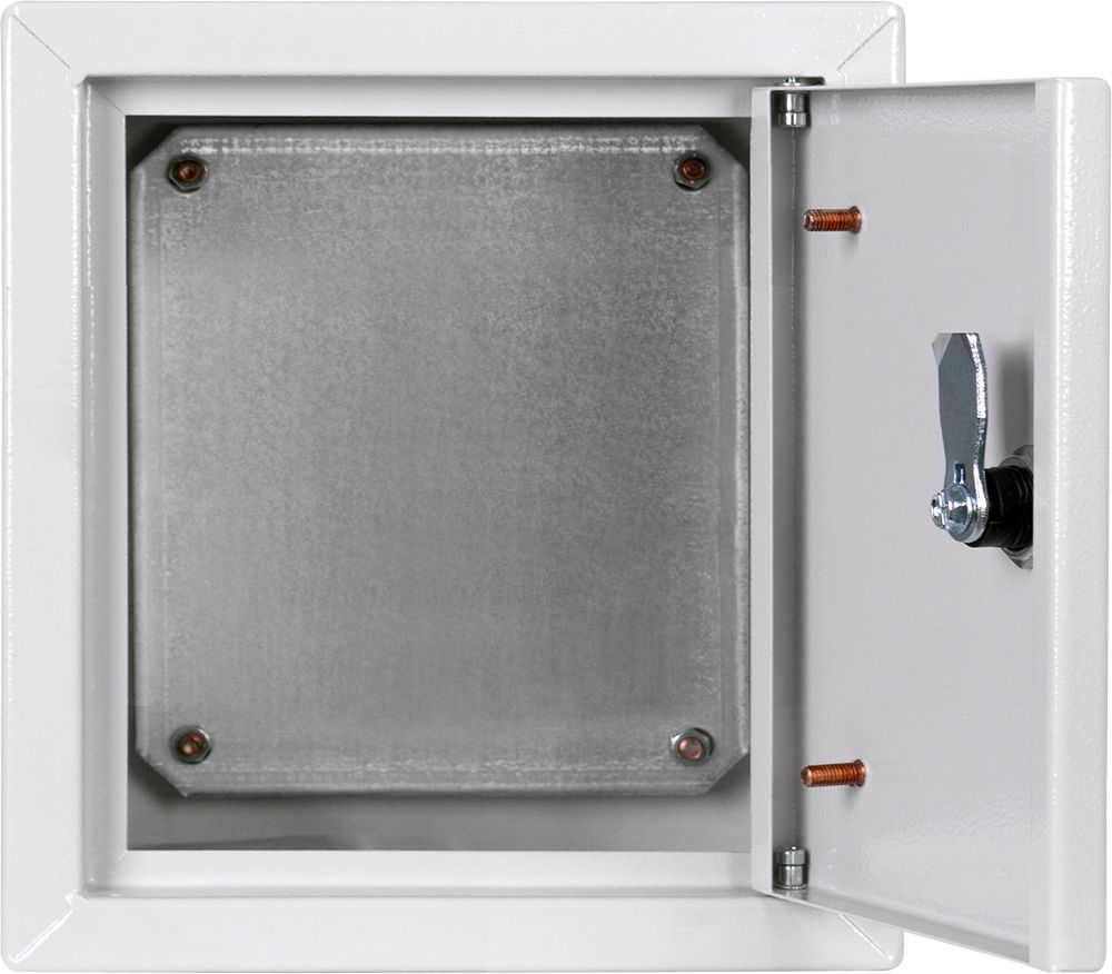 Корпус металевий e.mbox.pro.p.40.40.20 IP31 з монтажною панеллю (400х400х200)