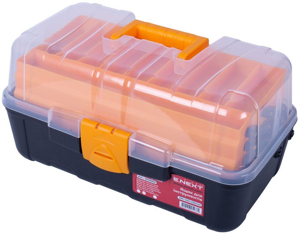 Ящик для інструментів, e.toolbox.pro.02, 16" 390x202x235мм