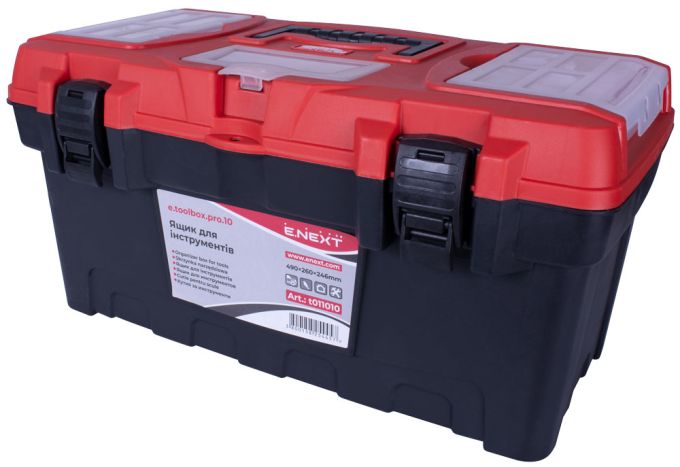 Ящик для інструментів, e.toolbox.pro.10, 19" 490x260x246мм