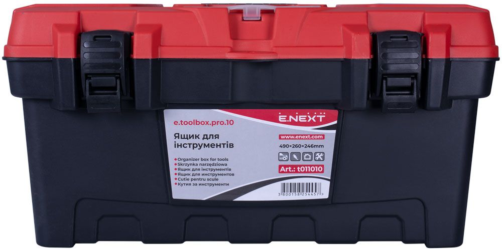 Ящик для інструментів, e.toolbox.pro.10, 19" 490x260x246мм