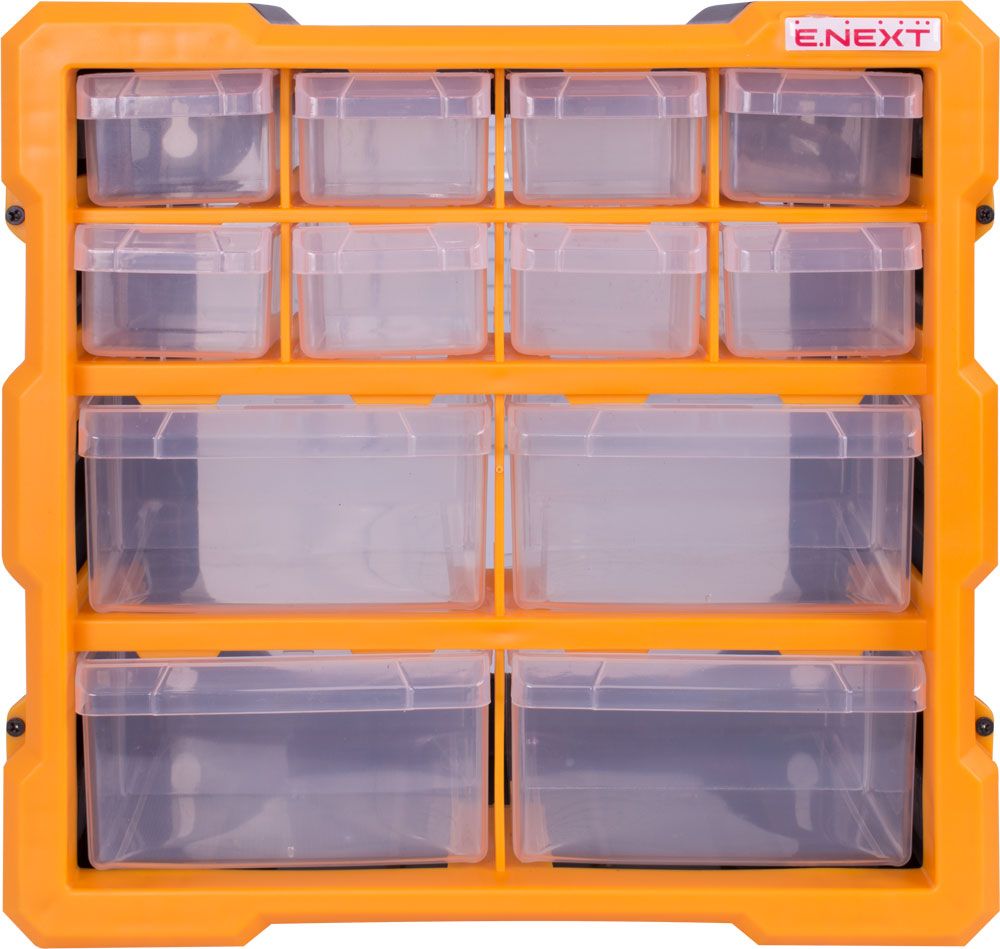 Органайзер пластиковий, e.toolbox.pro.19, 12-секційний 267х157х262мм