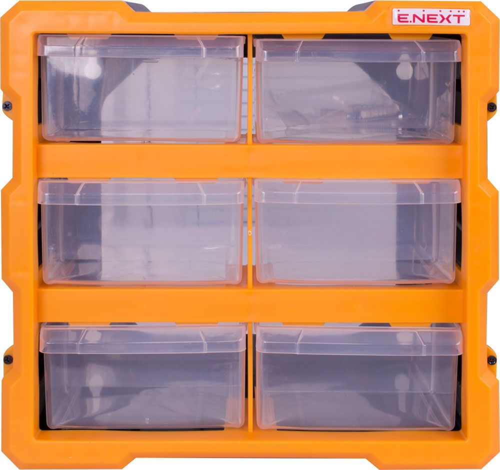 Органайзер пластиковий, e.toolbox.pro.20, 6-секційний 267х157х262мм