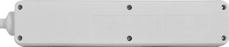 Подовжувач e.es.3.1.5.z.s.b.2.usb 3 гнізда, 1.5м, з з/к з USB-зарядкою, з вимикачем, baby protect