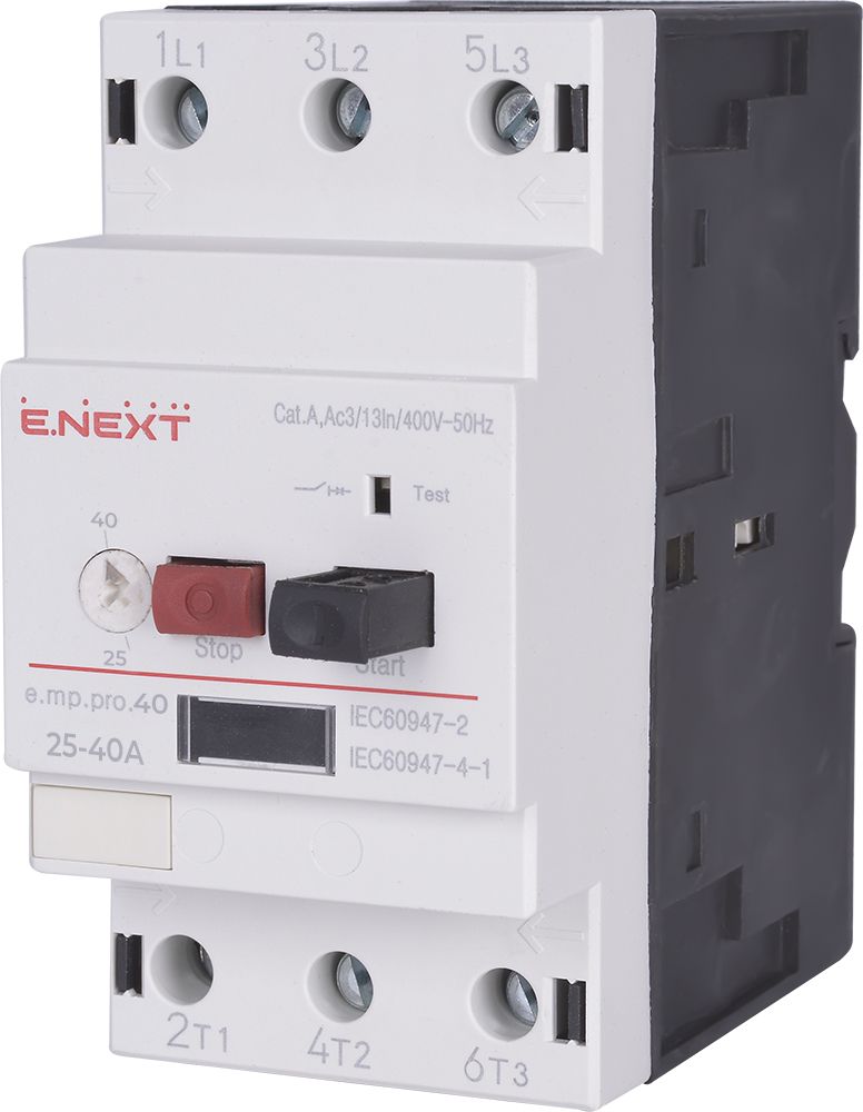 Автоматичний вимикач захисту двигуна e.mp.pro.40, 25-40А