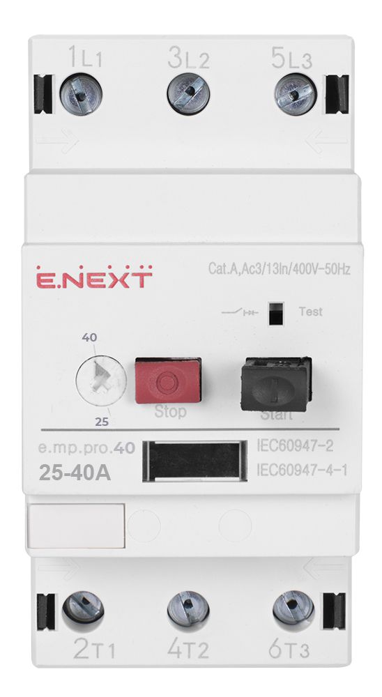 Автоматичний вимикач захисту двигуна e.mp.pro.40, 25-40А