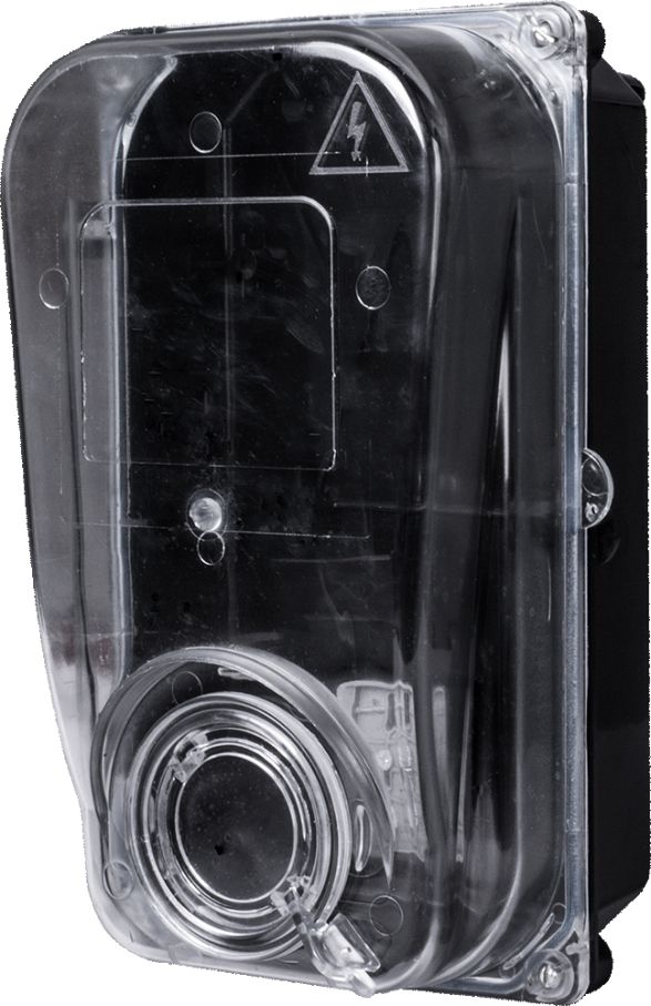 Корпус пластиковий e.mbox.stand.plastic.n.f1.pe прозорий, під однофазний лічильник, навісний