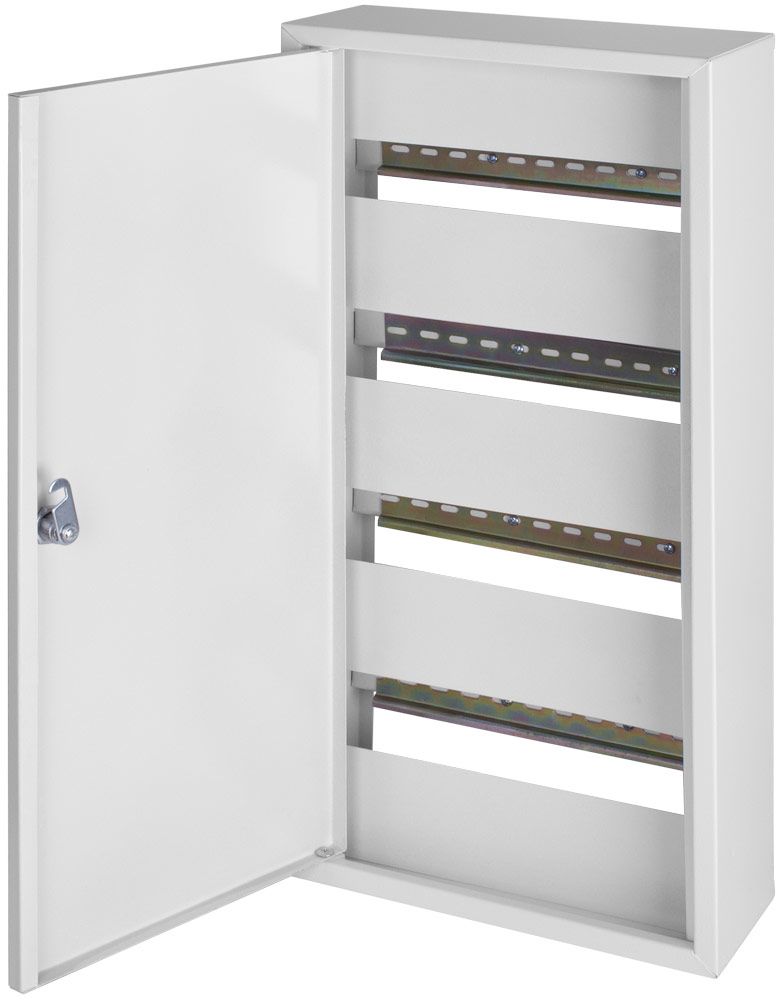 Корпус e.mbox.stand.n.48.z металевий, під 48 мод., навісний, з замком