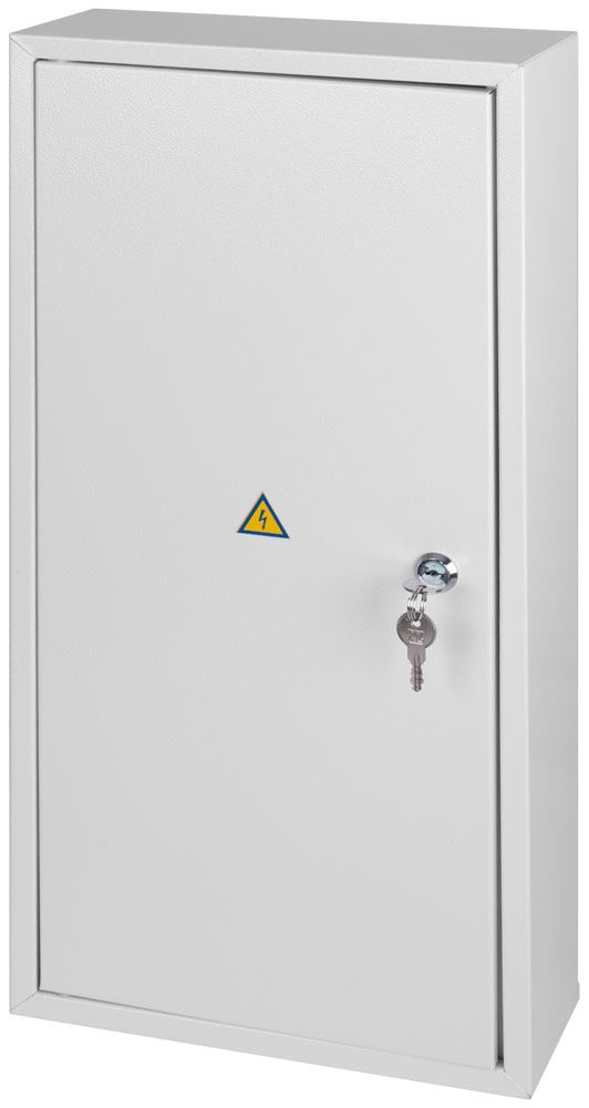 Корпус e.mbox.stand.n.48.z металевий, під 48 мод., навісний, з замком