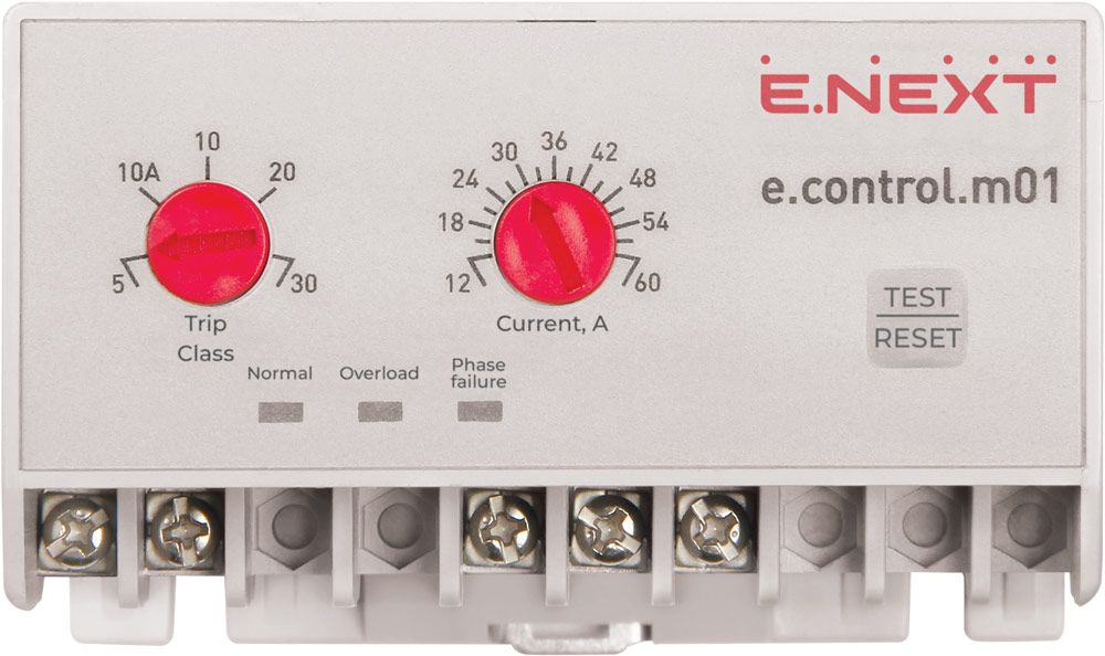 Реле захисту двигуна e.control.m01, 12-60А