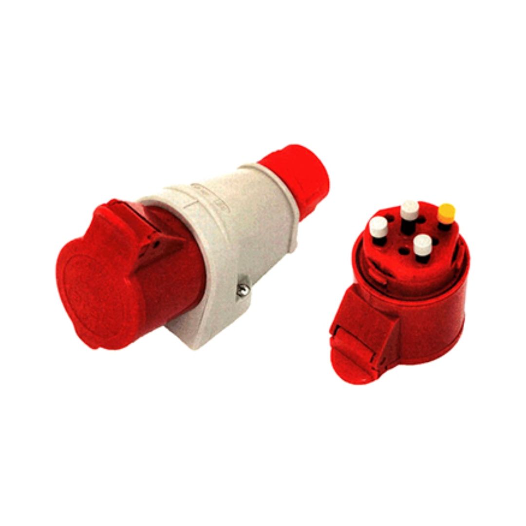 Силова розетка стаціонарна 3Р+Z, 400В, 16А, IP44 безгвинтова