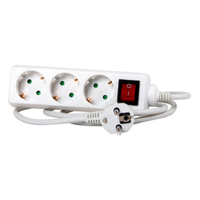 Подовжувач e.es.3.5.z.s.b 3 гнізда, 5м, з з/к, з вимикачем, baby protect