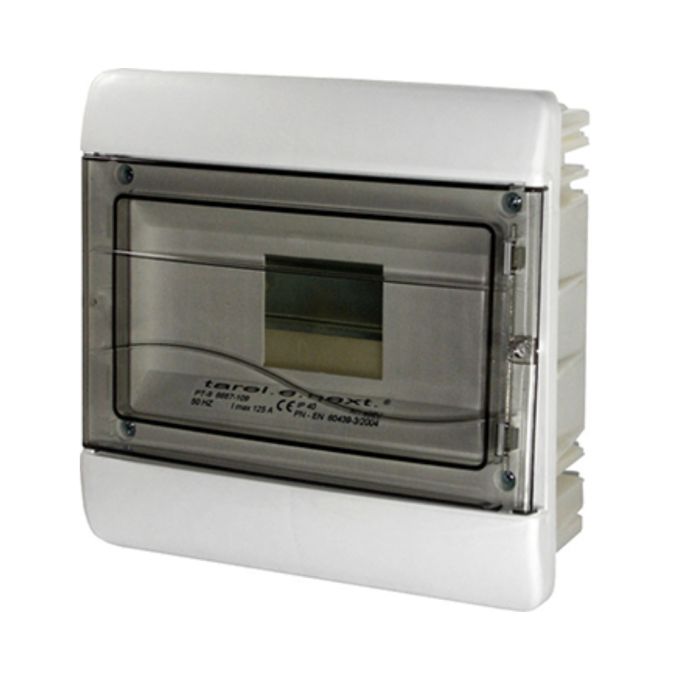 Корпус пластиковий, що вбудовується (PT) 9-модульний, однорядний, IP 30