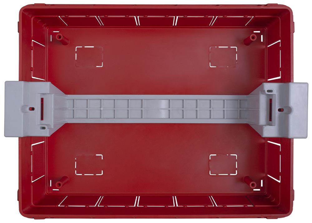 Корпус пластиковий на 12 модулів e.plbox.pro.w.12b.black вбудованний, чорний з непрозорими дверцятам