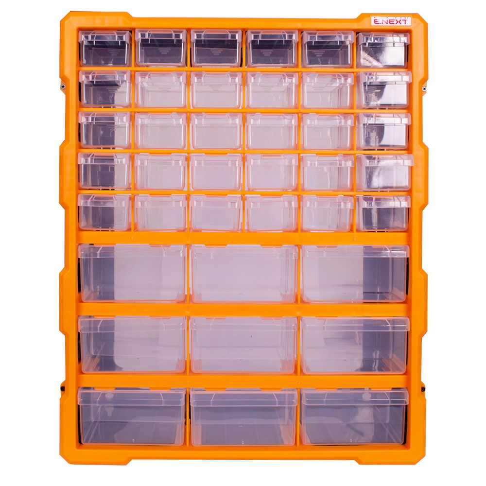 Органайзер пластиковий, e.toolbox.pro.21, 24" 39-секційний 381х157х475мм