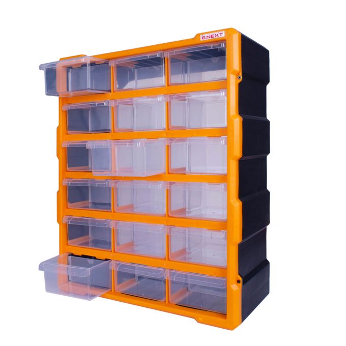 Органайзер пластиковий, e.toolbox.pro.24, 24" 18-секційний 381х157х475мм
