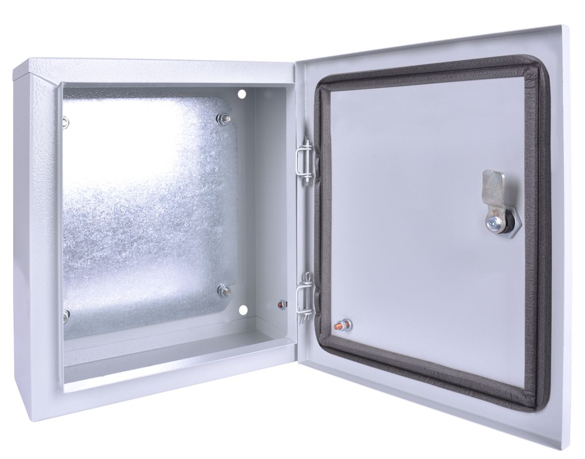Корпус металевий e.mbox.stand.p.40.30.20 IP54 з монтажною панеллю (400x300x200)