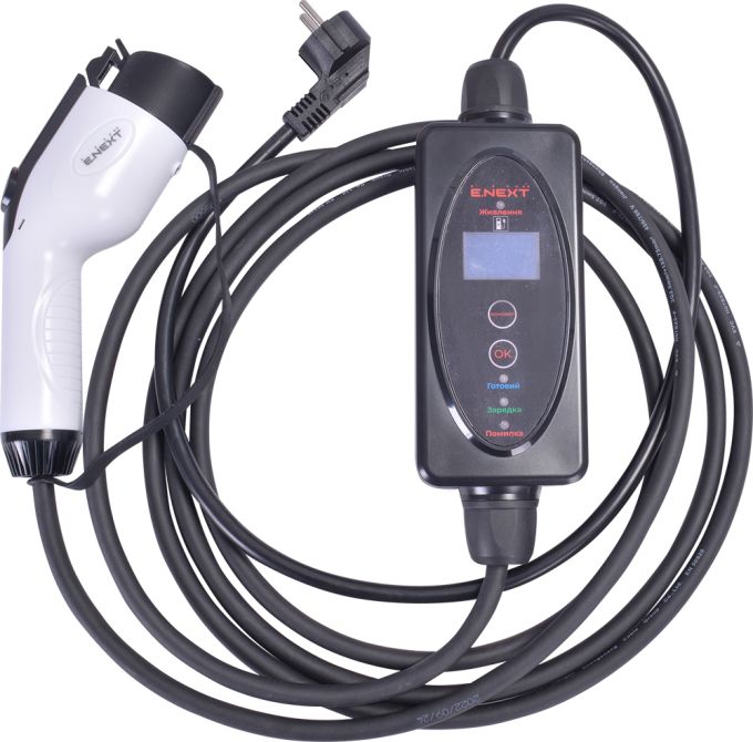 Переносна зарядна станція e.charge.portable.T1-SCHUKO.1L3 230В, 6-16А, роз'єм: SCHUKO/Т1, 5м