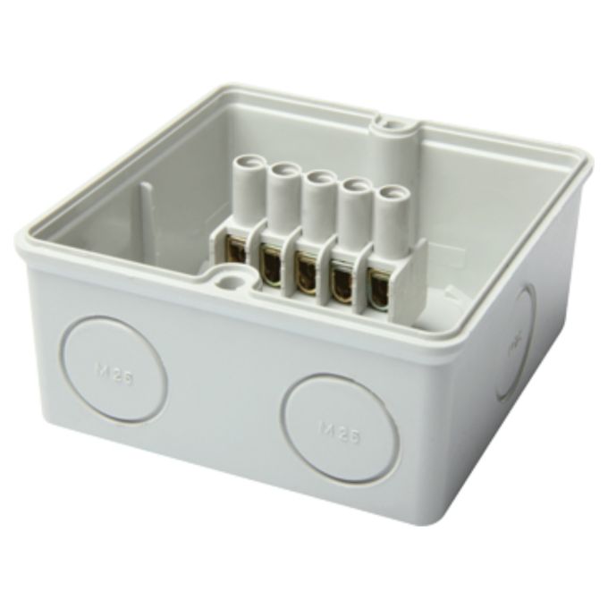 Коробка розподільча e.industrial.db.910.k, 167х125х82 з клемною колодкою