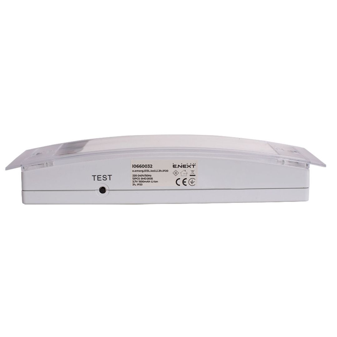 Светильник аварийный e.emerg.513L.led.Li.3h.IP20, постоянный, 3 часа