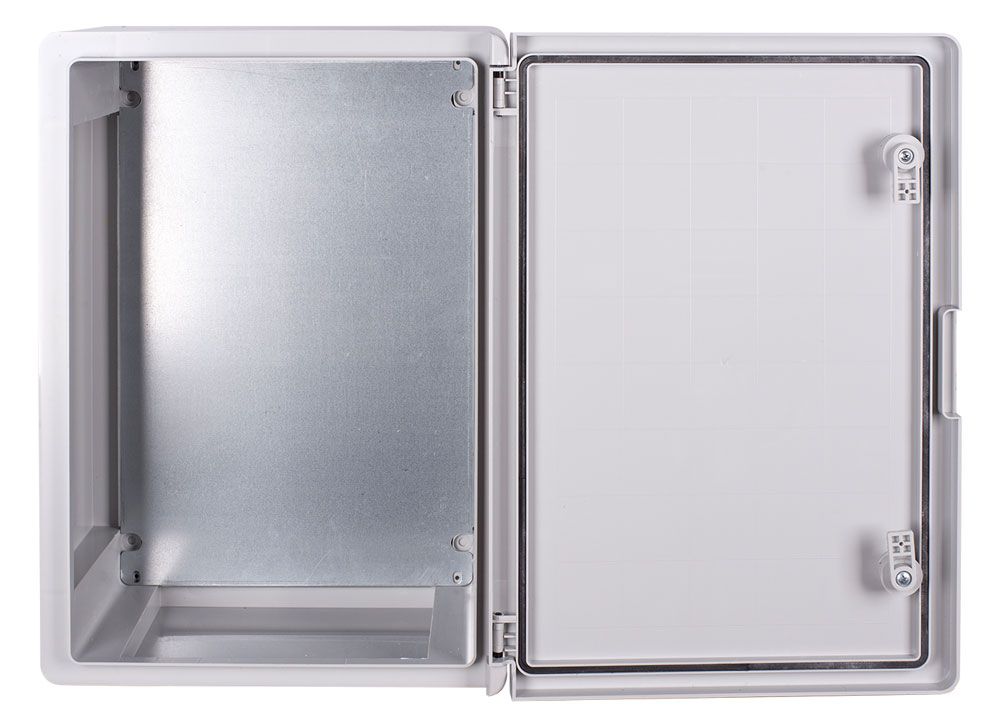 Корпус з ABS-пластику e.plbox.pro.p.50.35.22 з непрозорими дверцятами 500x350x220мм ІР65