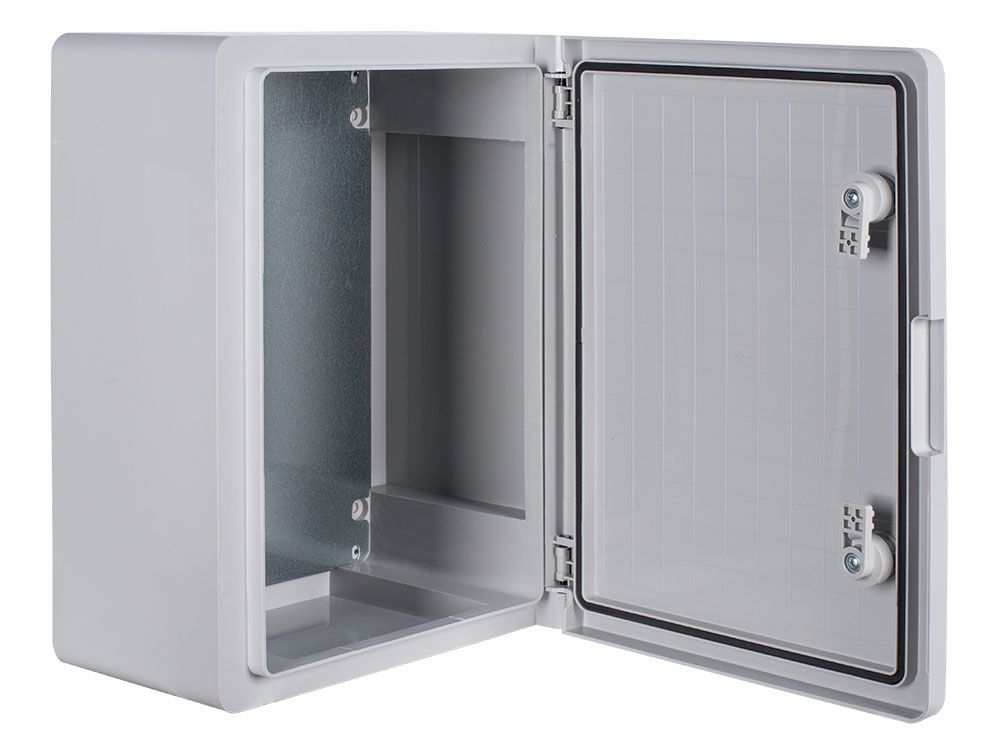 Корпус з ABS-пластику e.plbox.pro.p.50.40.18 з непрозорими дверцятами 500x400x180мм ІР65