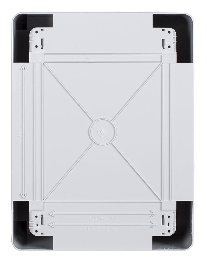 Корпус з ABS-пластику e.plbox.pro.p.33.25.14.tr з прозорими дверцятами 330x250x140мм ІР65