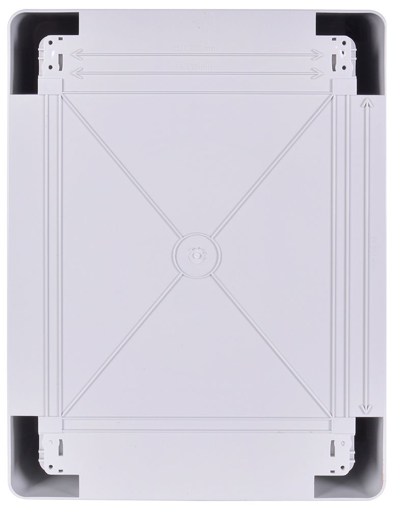 Корпус з ABS-пластику e.plbox.pro.p.40.30.17.tr з прозорими дверцятами 400x300x170мм ІР65